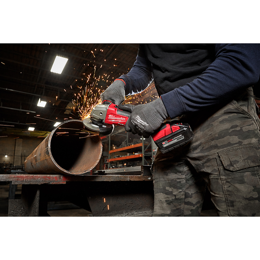 Milwaukee 2880-20 M18 FUEL Brushless Lithium-Ion 4-1/2 in. / 5 in. Cordless Small Angle Grinder with No-Lock Paddle Switch (Tool Only)