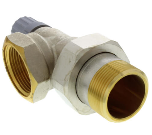 Danfoss 1-1/4" Side Mount Angle Thermostatic Radiator Valve 013G8030