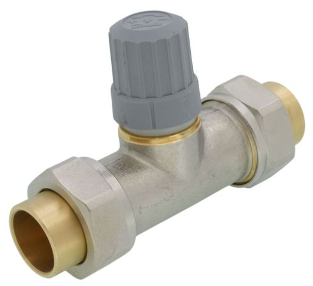 Danfoss 013G8044 3/4" Straight Thermostatic Radiator Valve – Double Solder Union