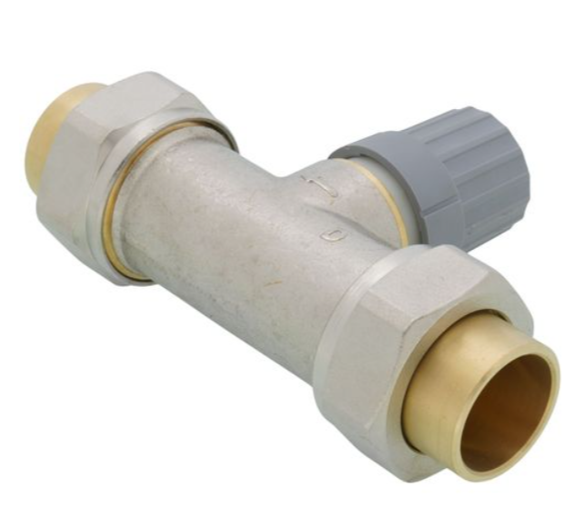 Danfoss 013G8044 3/4" Straight Thermostatic Radiator Valve – Double Solder Union