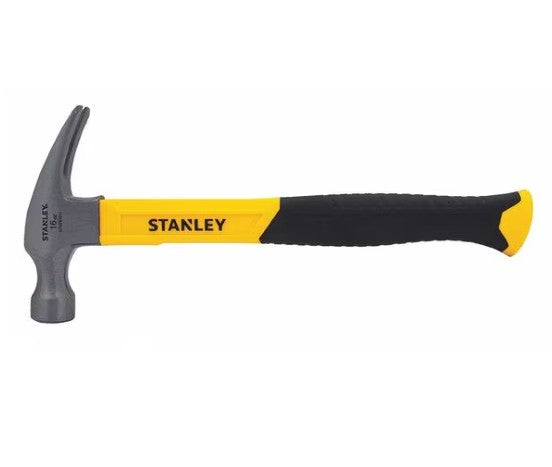 STANLEY 16 oz Straight Claw Hammer Hammer, 12 in L Fiberglass Handle, Steel Head