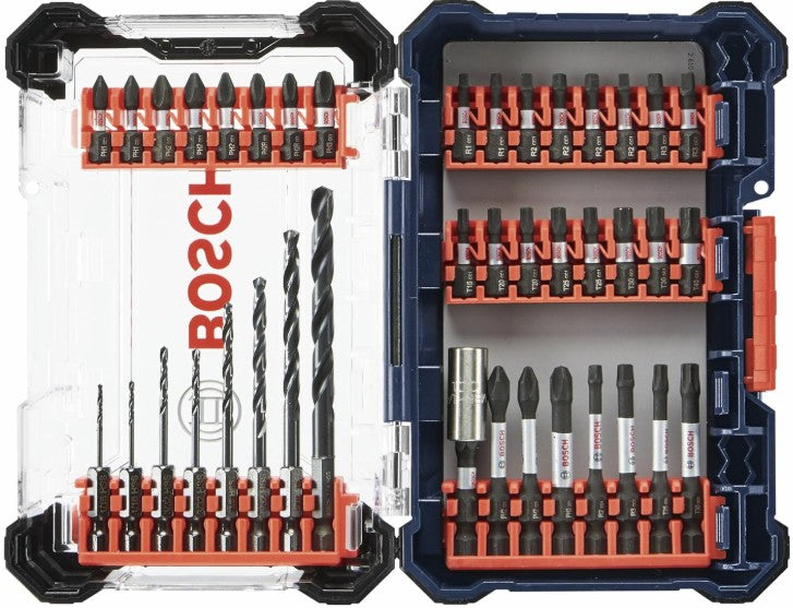 BOSCH DDMSD40-40 pc. Driven Impact Screwdriving and Drilling Custom Case Set