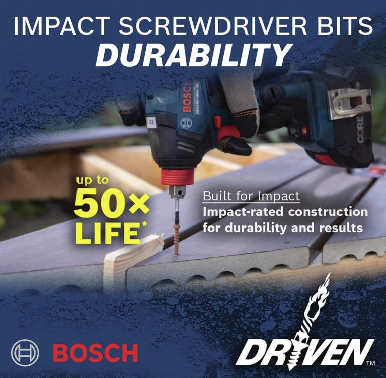 BOSCH DDMSD40-40 pc. Driven Impact Screwdriving and Drilling Custom Case Set
