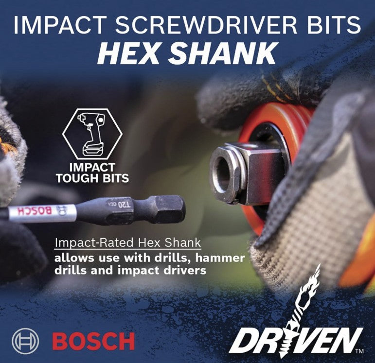 BOSCH DDMSD40-40 pc. Driven Impact Screwdriving and Drilling Custom Case Set