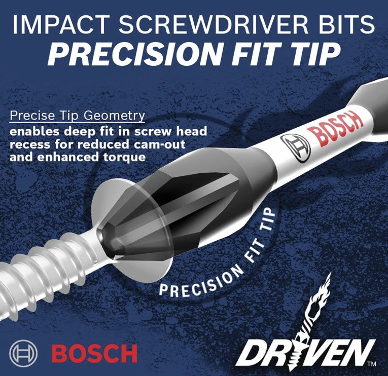 BOSCH DDMSD40-40 pc. Driven Impact Screwdriving and Drilling Custom Case Set