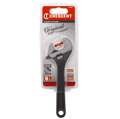 Crescent 6" Adjustable Black Oxide Wrench - Carded - AT26VS