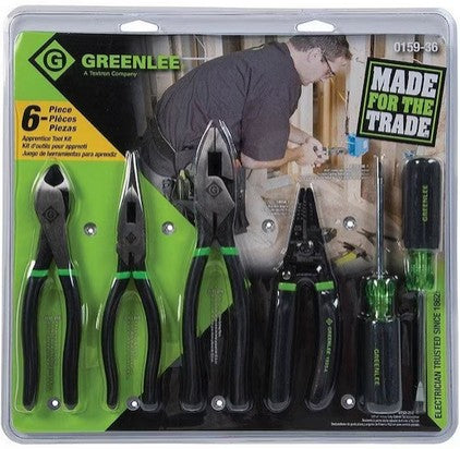 GREENLEE General Hand Tool Kit 6 Piece Set for Professional Use