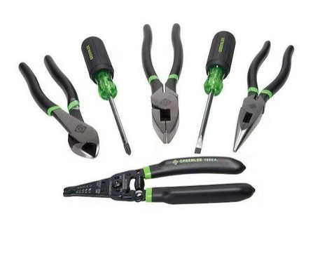 GREENLEE General Hand Tool Kit 6 Piece Set for Professional Use