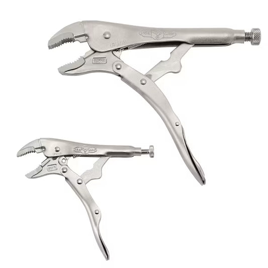 IRWIN 2 Pc Original Locking Pliers Set with Plain Grip Handle – Durable Steel Construction
