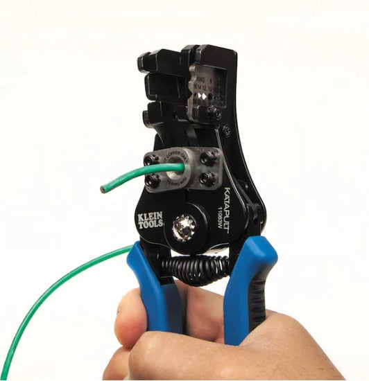 KLEIN TOOLS Katapult Wire Stripper and Cutter for Solid and Stranded Wire