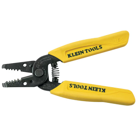 KLEIN TOOLS Wire Stripper/Cutter, 10 to 18 AWG, 6-1/4 in, Yellow