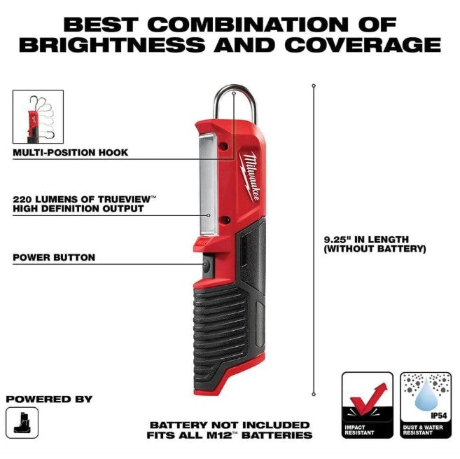 Milwaukee 2351-20 M12 LED Stick Light Bare Tool