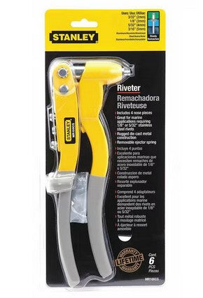 Riveter, Manual, Die-Cast Metal Hand Rivet Tool for Blind Rivets