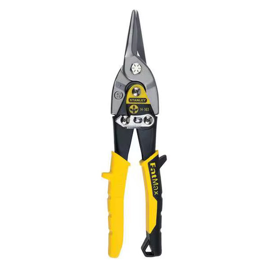 STANLEY fatmax Straight Cut Aviation Snip, 10 in L, Up to 18 ga (Cold Rolled Steel) 23 ga (Stainless Steel)