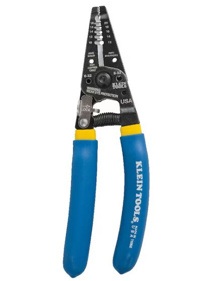 KLEIN TOOLS Wire Stripper & Cutter 10-18 AWG Solid, 7-1/8" #11055