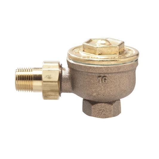 Tunstall EC2 1/2" Angle Thermostatic Trap Forged Brass Body