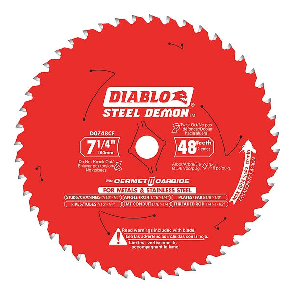 DIABLO 7-1/4" Circular Saw Blade High Performance Cutting Tool