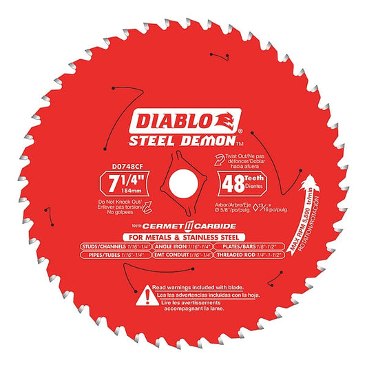 DIABLO 7-1/4" Circular Saw Blade High Performance Cutting Tool