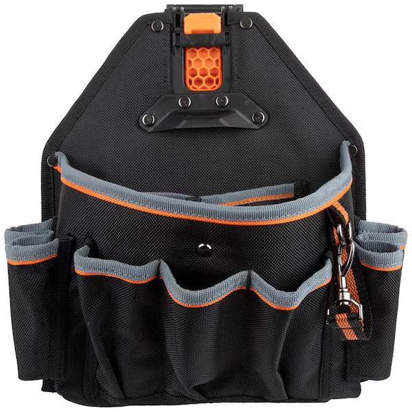 MODbox Tool Pouch 18-Pocket Black Gray Orange Polyester Bag
