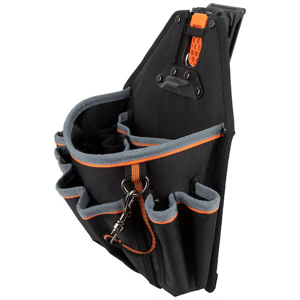 MODbox Tool Pouch 18-Pocket Black Gray Orange Polyester Bag